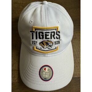 Missouri Tigers Men's Champion White Baseball Hat Adjustable
